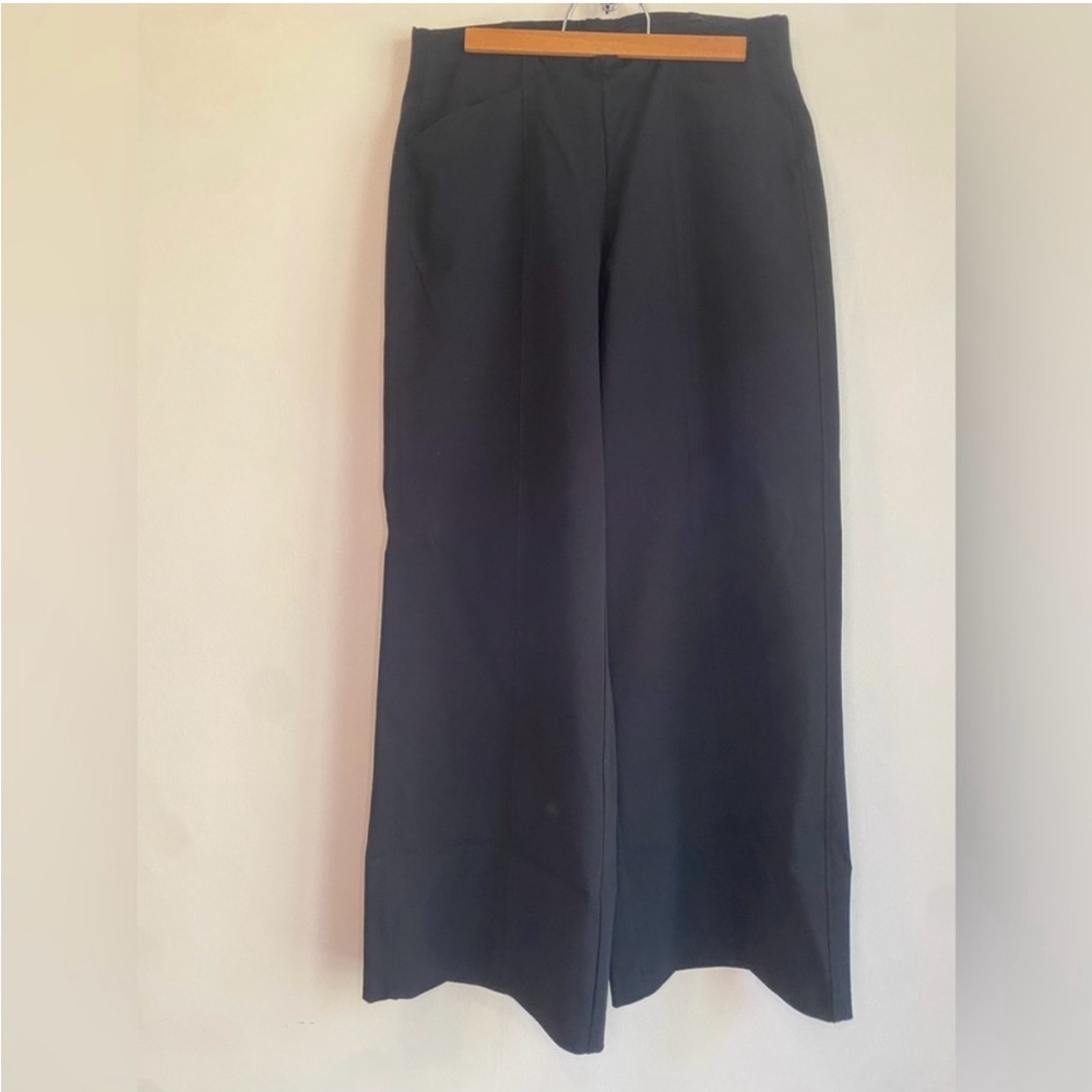 Black High-Rise Wide Leg Pants Old Navy “Pixie” Comfort Waistband Women’s Medium